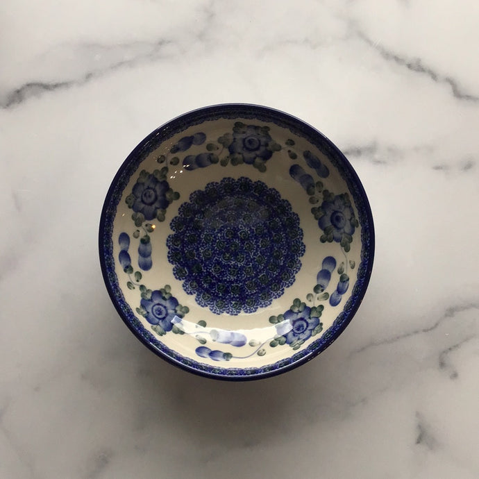 Blue Poppy Shallow Cereal Bowl 7