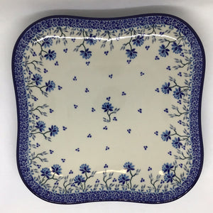 Clover Fields Fluted Square Tray 9.5"