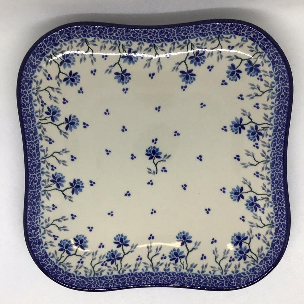 Clover Fields Fluted Square Tray 9.5
