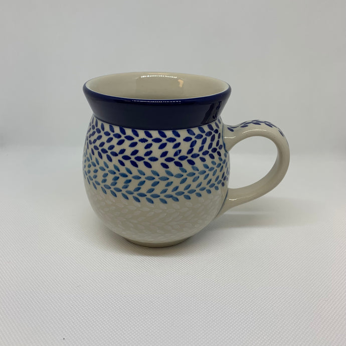 Blue Wreath Bubble Mug 16 oz