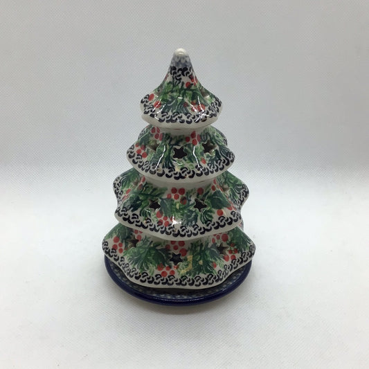 Holly Berry Christmas Tree Luminary 6"