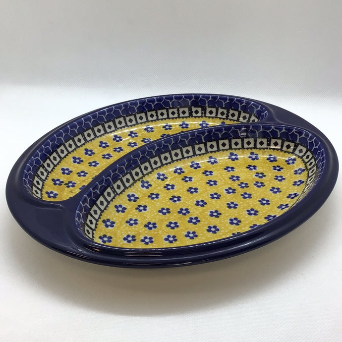 Sunburst Oval Divided Tray