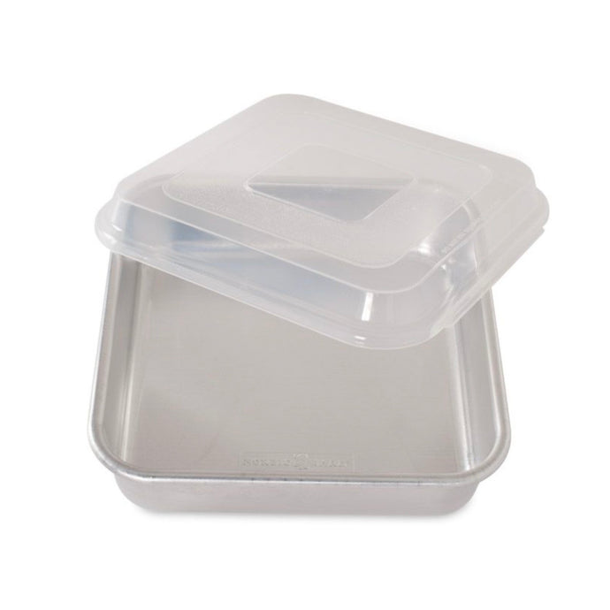 Square Cake Pan with Lid 9x9