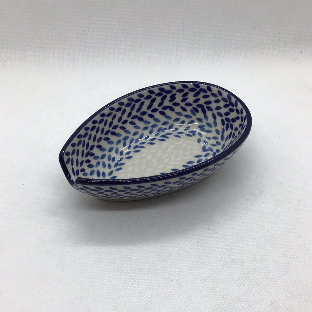 Blue Wreath Spoon Rest