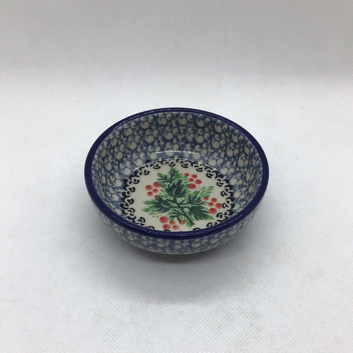 Holly Berry Tiny Round Bowl 3.5