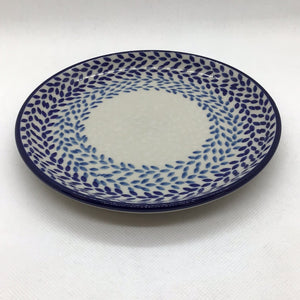 Blue Wreath Bread Plate 6.25"