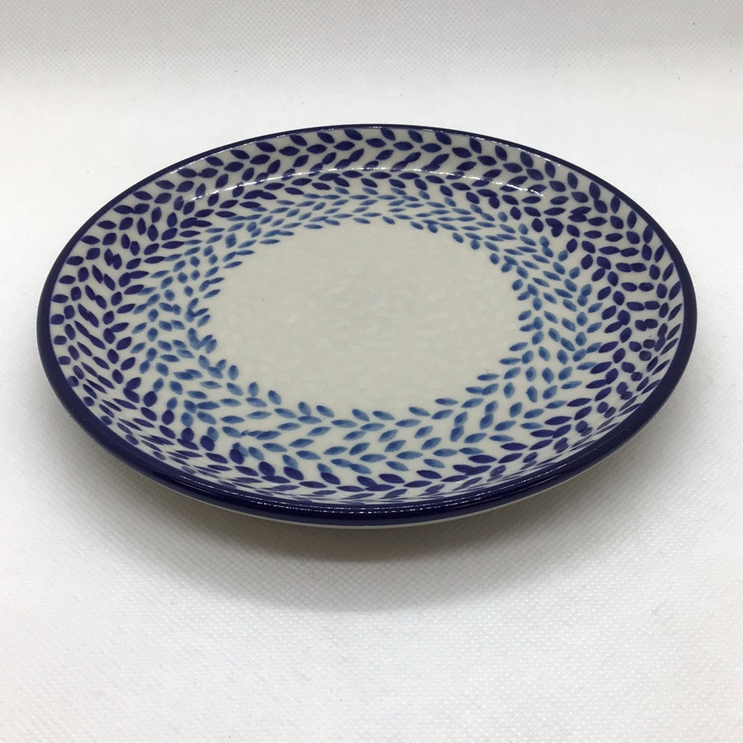 Blue Wreath Bread Plate 6.25