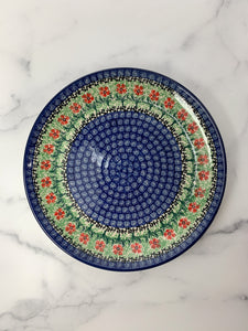 Red Daisies Dinner Plate 10"