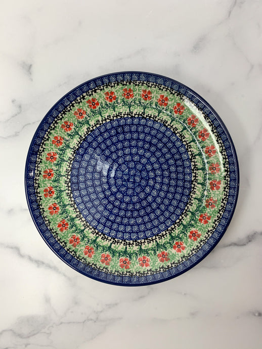 Red Daisies Dinner Plate 10