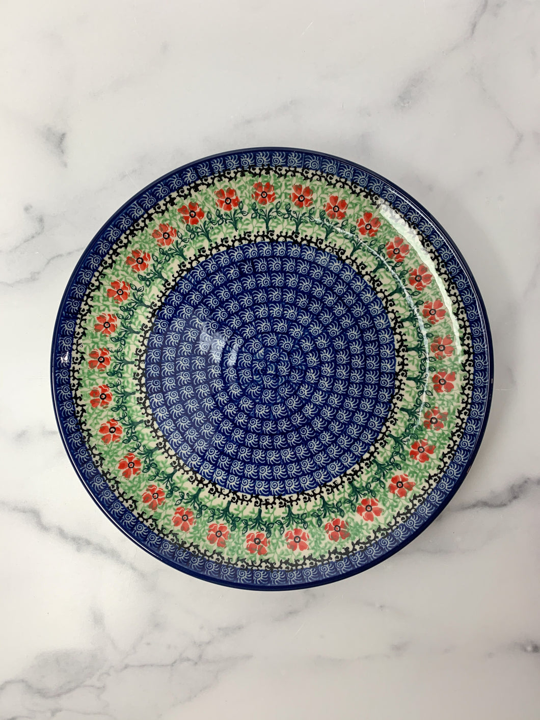 Red Daisies Dinner Plate 10