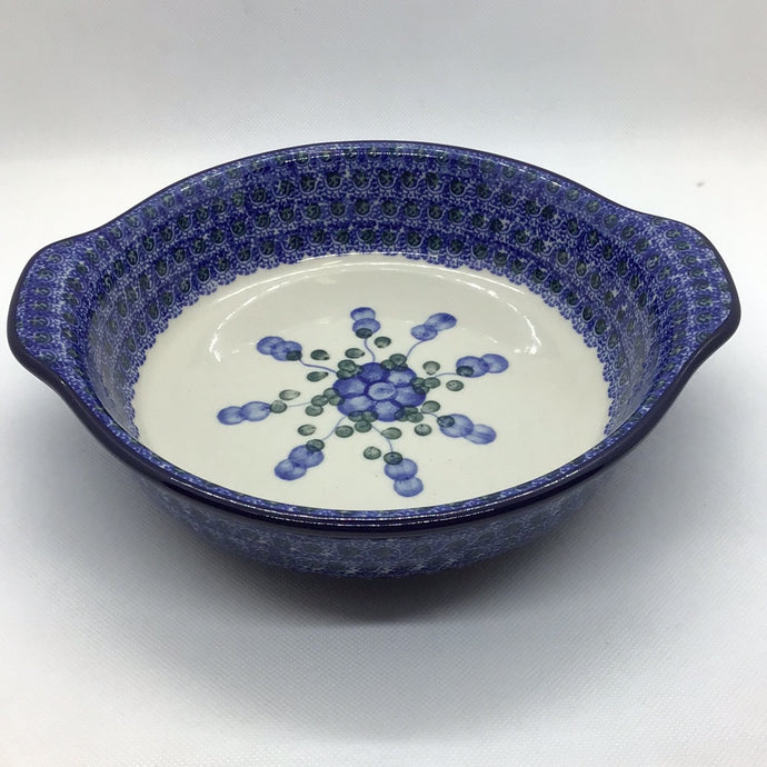 Blue Poppy Round Baker w/Grips 8
