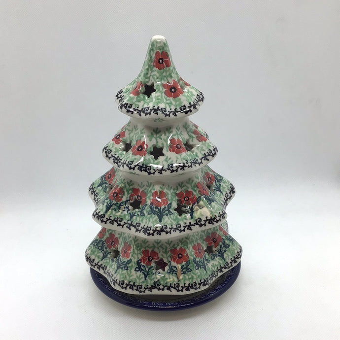 Red Daisies Christmas Tree Luminary 8
