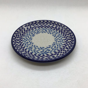 Blue Wreath Bread Plate 5"