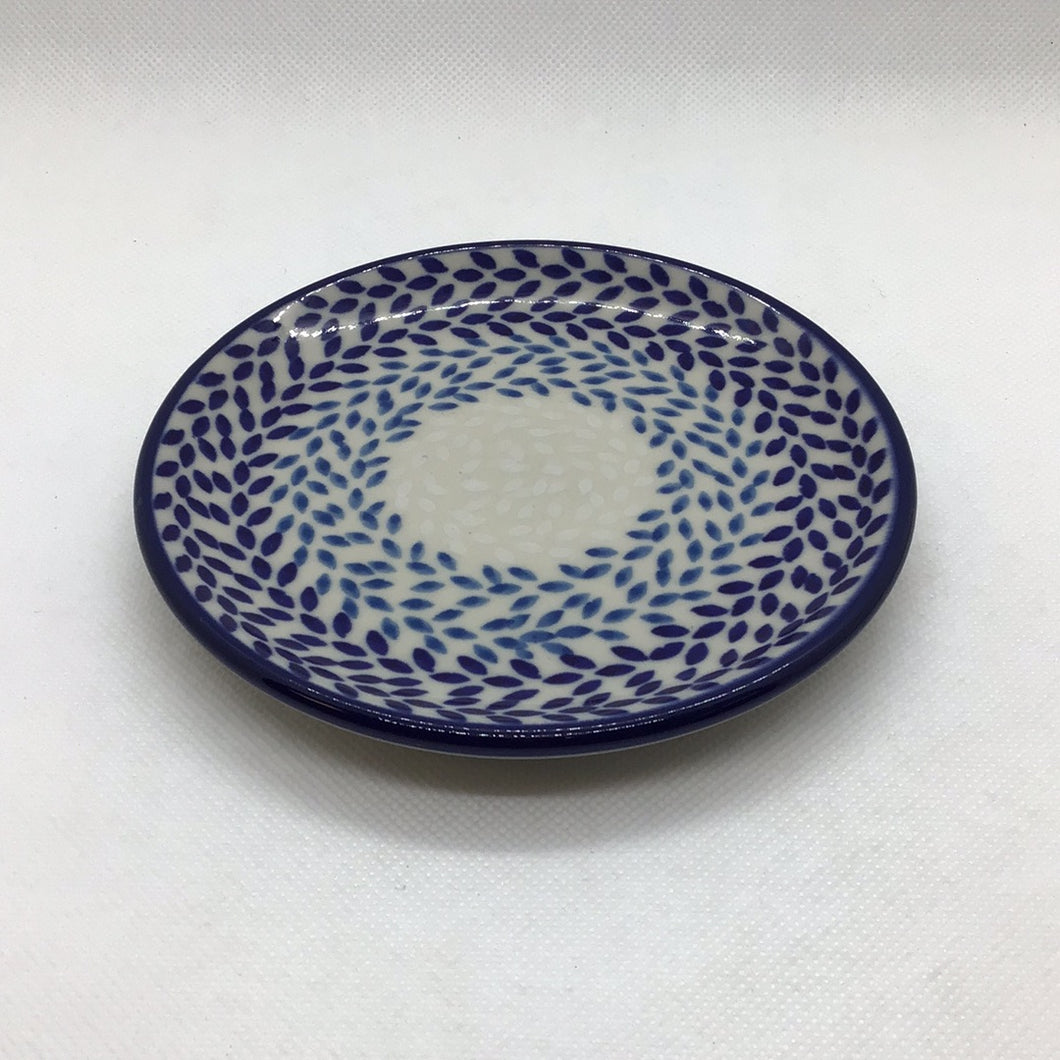 Blue Wreath Bread Plate 5