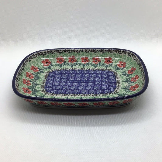 Red Daisies Sandwich Tray
